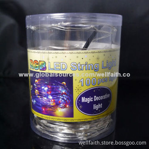 Solar LED string light for party supplies and snow decoration party